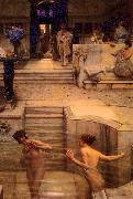 Laura Theresa Alma-Tadema A Favourite Custom oil painting on canvas